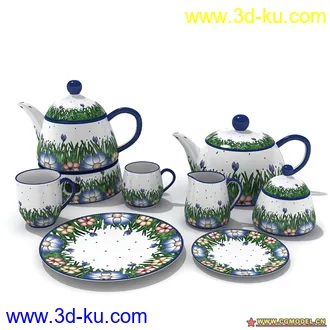 3D打印模型Archmodels 57茶具的图片