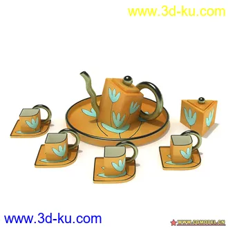 3D打印模型Archmodels 57茶具的图片