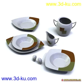 3D打印模型Archmodels 57茶具的图片