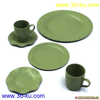 3D打印模型Archmodels 57茶具的图片