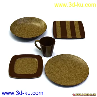 3D打印模型Archmodels 57茶具的图片