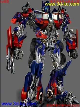 3D打印模型擎天柱变形动画全过程的图片