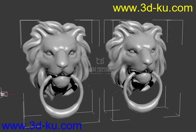 狮子门环模型的图片2
