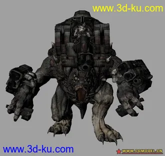 3D打印模型战争机器里的巨龙兽的图片