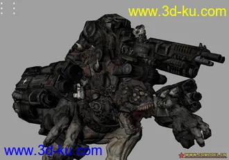 3D打印模型战争机器里的巨龙兽的图片