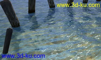 3D打印模型清澈的海水-纯材质调节的图片