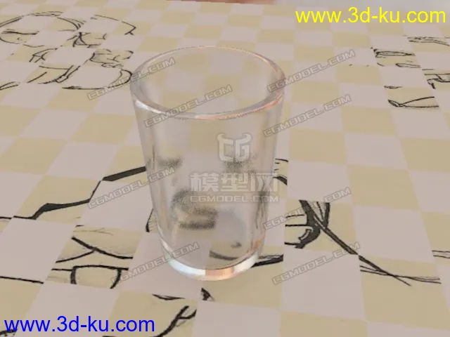 一个玻璃杯，blinn的模型的图片1