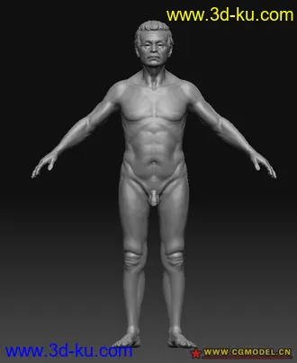 最近临摹一个老外模型的图片