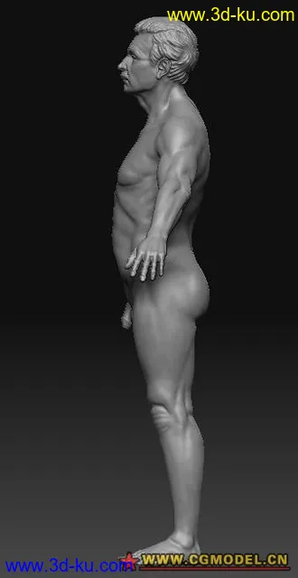 最近临摹一个老外模型的图片