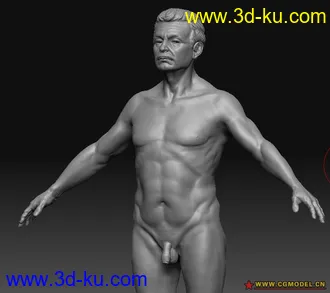 最近临摹一个老外模型的图片