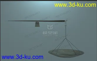 3D打印模型秤和秤砣和托盘的图片