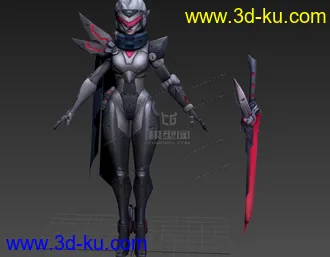 3D打印模型剑姬合金装备的图片