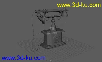 3D打印模型老式电话机的图片