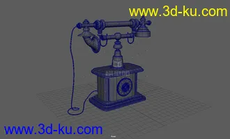 3D打印模型老式电话机的图片