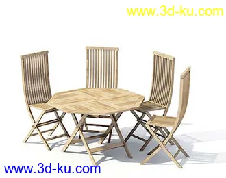 3D打印模型桌椅的图片