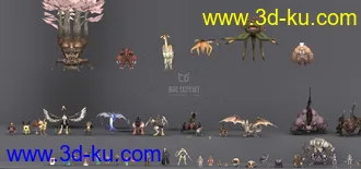 最终幻想50多个MAX模型的图片