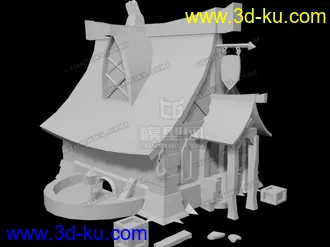 3D打印模型卡通小房子的图片