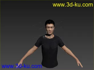 3D打印模型亚洲男人的图片