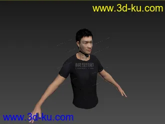 3D打印模型亚洲男人的图片