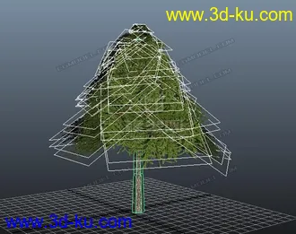 3D打印模型写实松树的图片