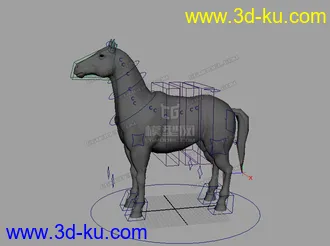 3D打印模型写实马的图片