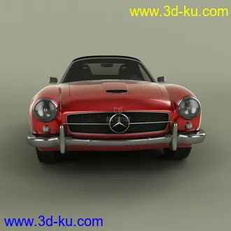 3D打印模型一款奔驰跑车的图片