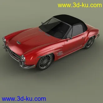 3D打印模型一款奔驰跑车的图片