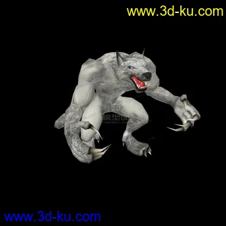 3D打印模型冰雪狼人的图片