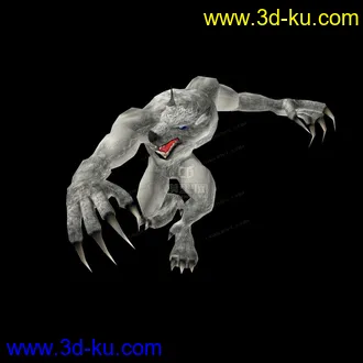 3D打印模型冰雪狼人的图片