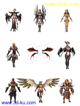 【DK online】韩国网游3D模型带贴图【精】的图片