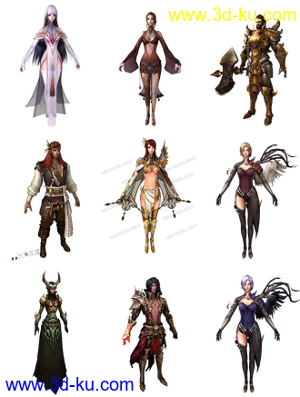 【DK online】韩国网游3D模型带贴图【精】的图片