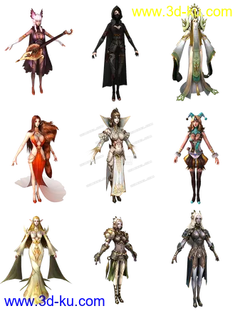 【DK online】韩国网游3D模型带贴图【精】的图片