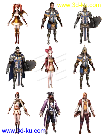 【DK online】韩国网游3D模型带贴图【精】的图片