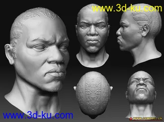 3D打印模型写实人头的图片