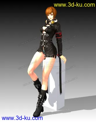 3D打印模型漂亮妹纸带绑定的图片