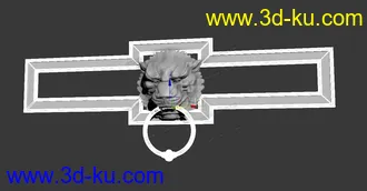 3D打印模型虎头门环的图片