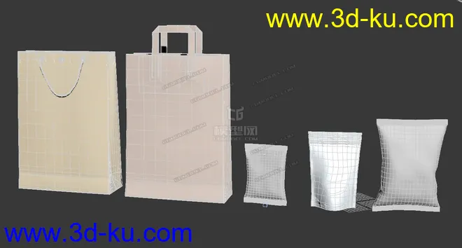 五种常见包装袋模型的图片2