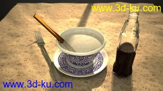 3D打印模型清晨的小场景的图片
