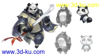 3D打印模型大熊猫的图片