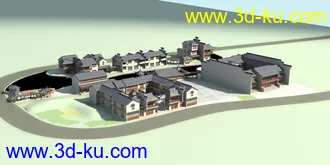 3D打印模型古建房的图片