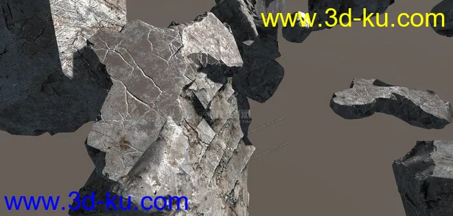 超写实 石头岩石模型的图片2