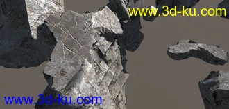 超写实 石头岩石模型的图片