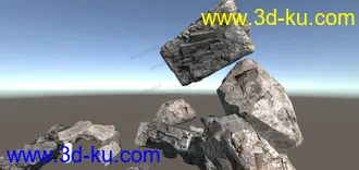 超写实 石头岩石模型的图片