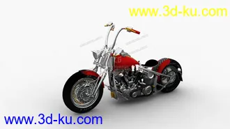 3D打印模型哈雷摩托车的图片