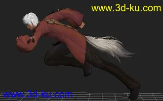 3D打印模型剑灵男角色带绑定带动作的图片