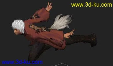 剑灵男角色带绑定带动作模型的图片3