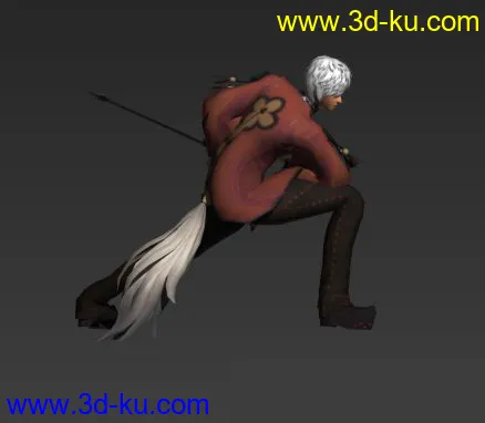 剑灵男角色带绑定带动作模型的图片7