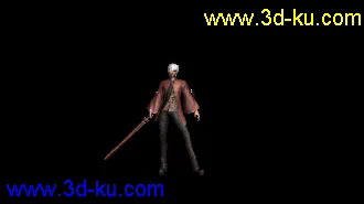 3D打印模型剑灵男角色带绑定带动作的图片