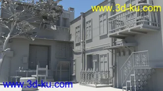 3D打印模型破旧的小房子的图片