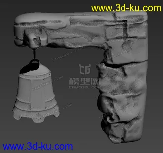3D打印模型钟 石头的图片
